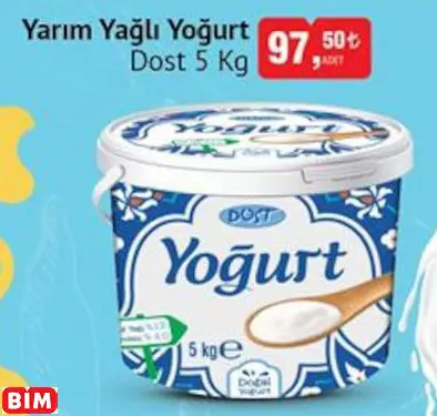 DOST YARIM YAĞLI YOĞURT DOST YARIM YAĞLI YOĞURT
